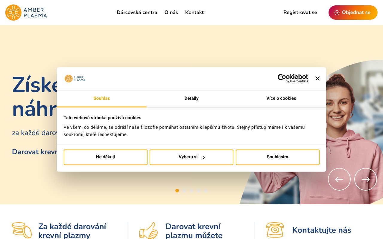 Screenshot of amberplasma.com