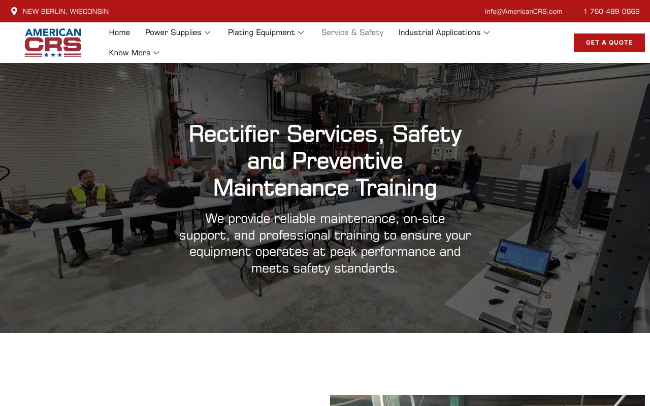 Screenshot of americancrs.com