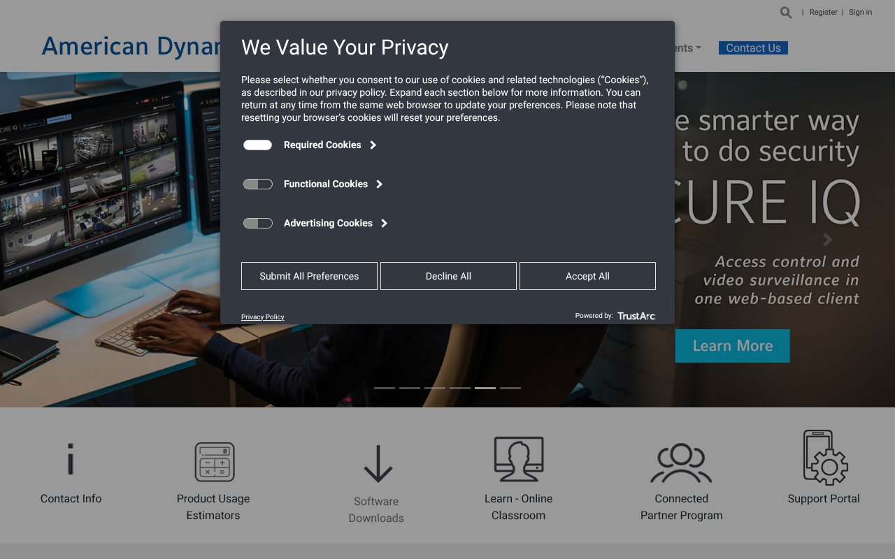 Screenshot of americandynamics.net