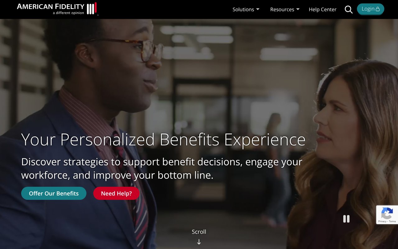 Screenshot of americanfidelity.com