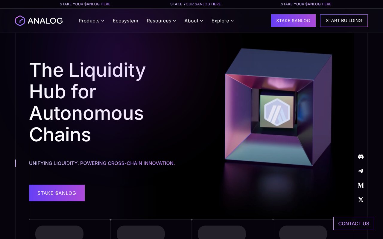 Screenshot of analog.one