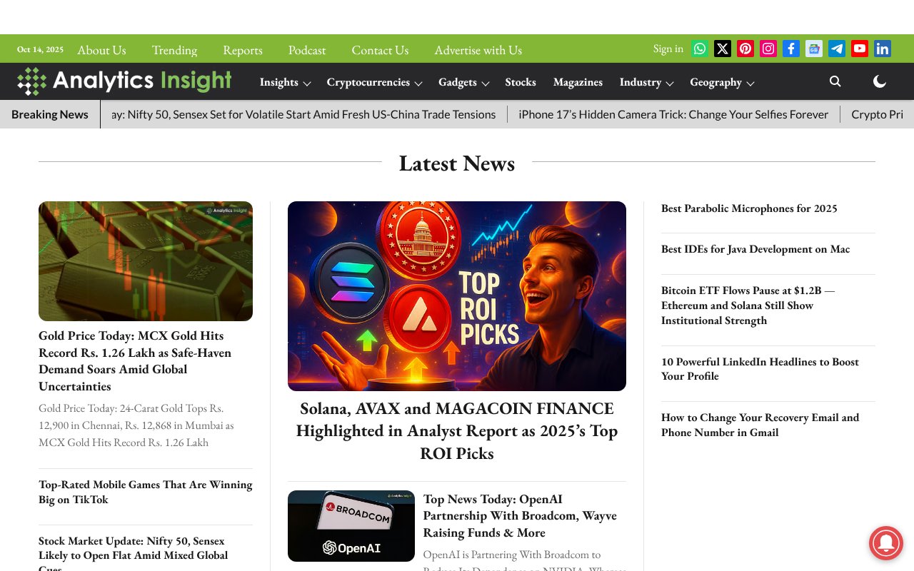 Screenshot of analyticsinsight.net