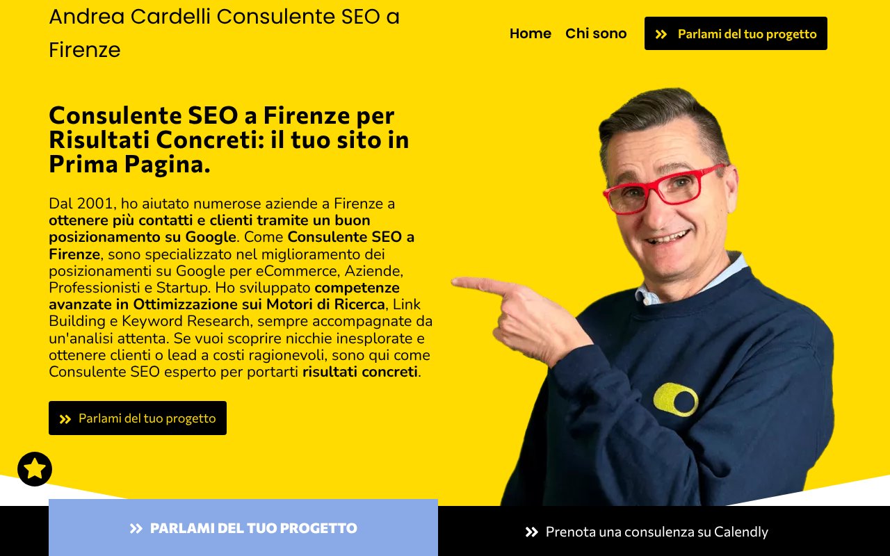 Screenshot of andreacardelli.it