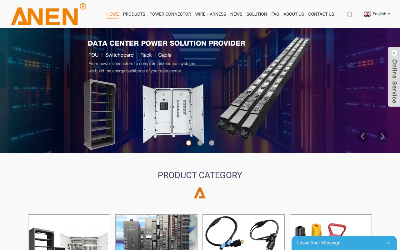 Screenshot of anen-connector.com