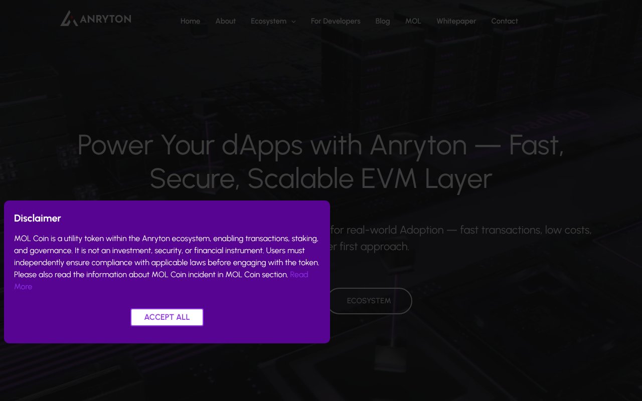 Screenshot of anryton.com