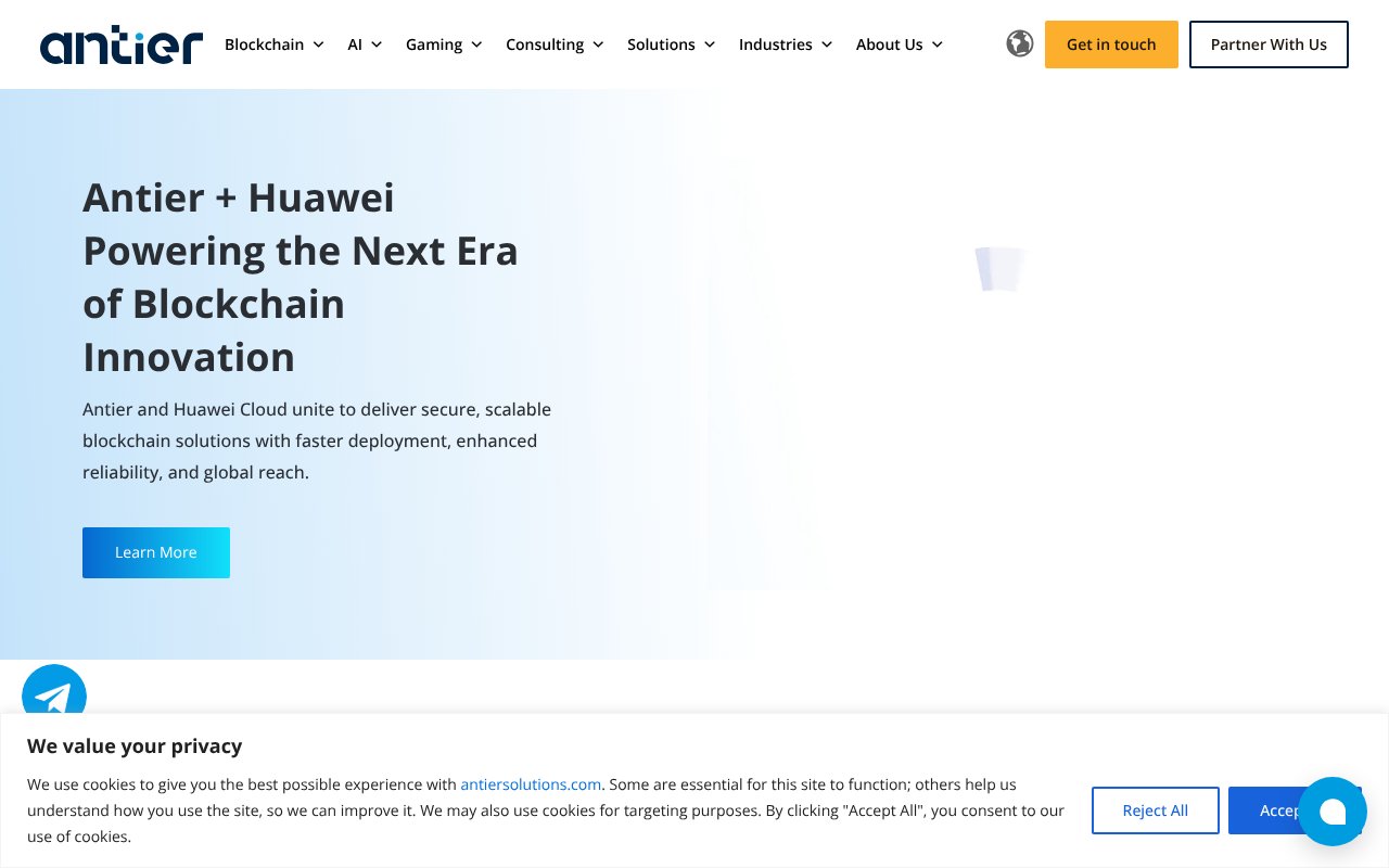 Screenshot of antiersolutions.com