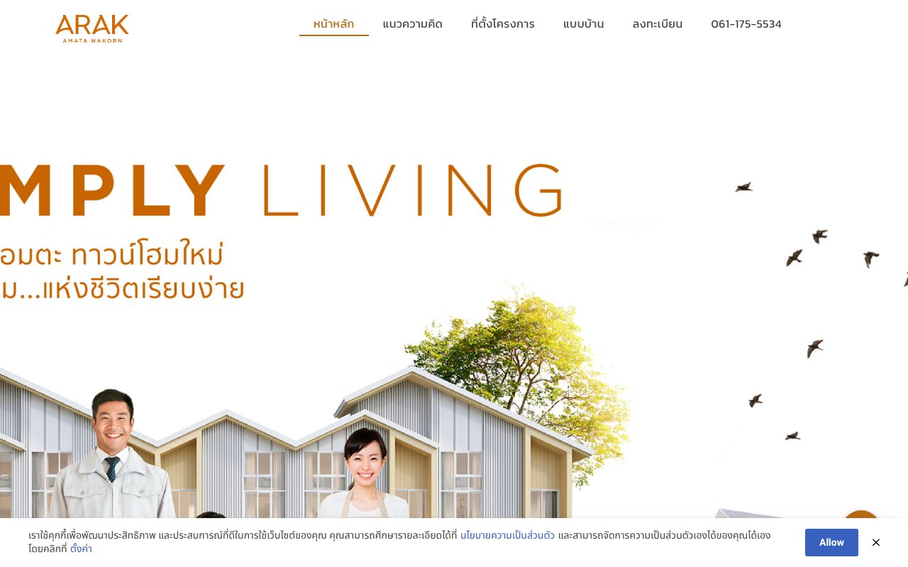 Screenshot of arakhome.com