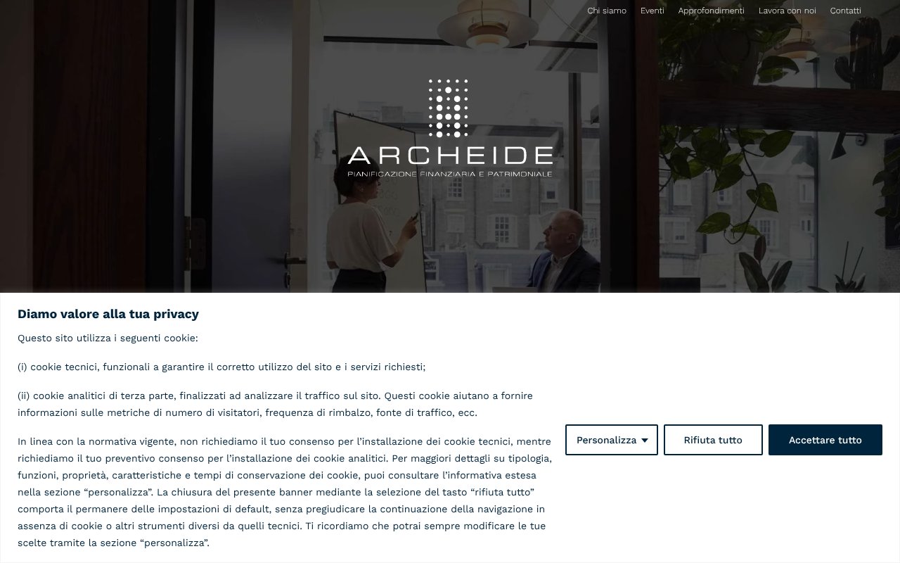 Screenshot of archeide.eu