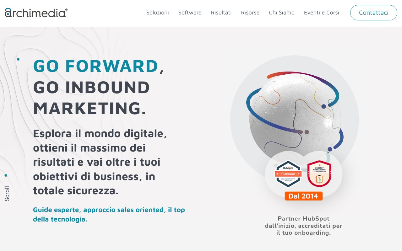 Screenshot of archimedia.it