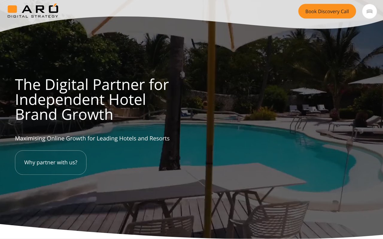 Screenshot of aro.ie