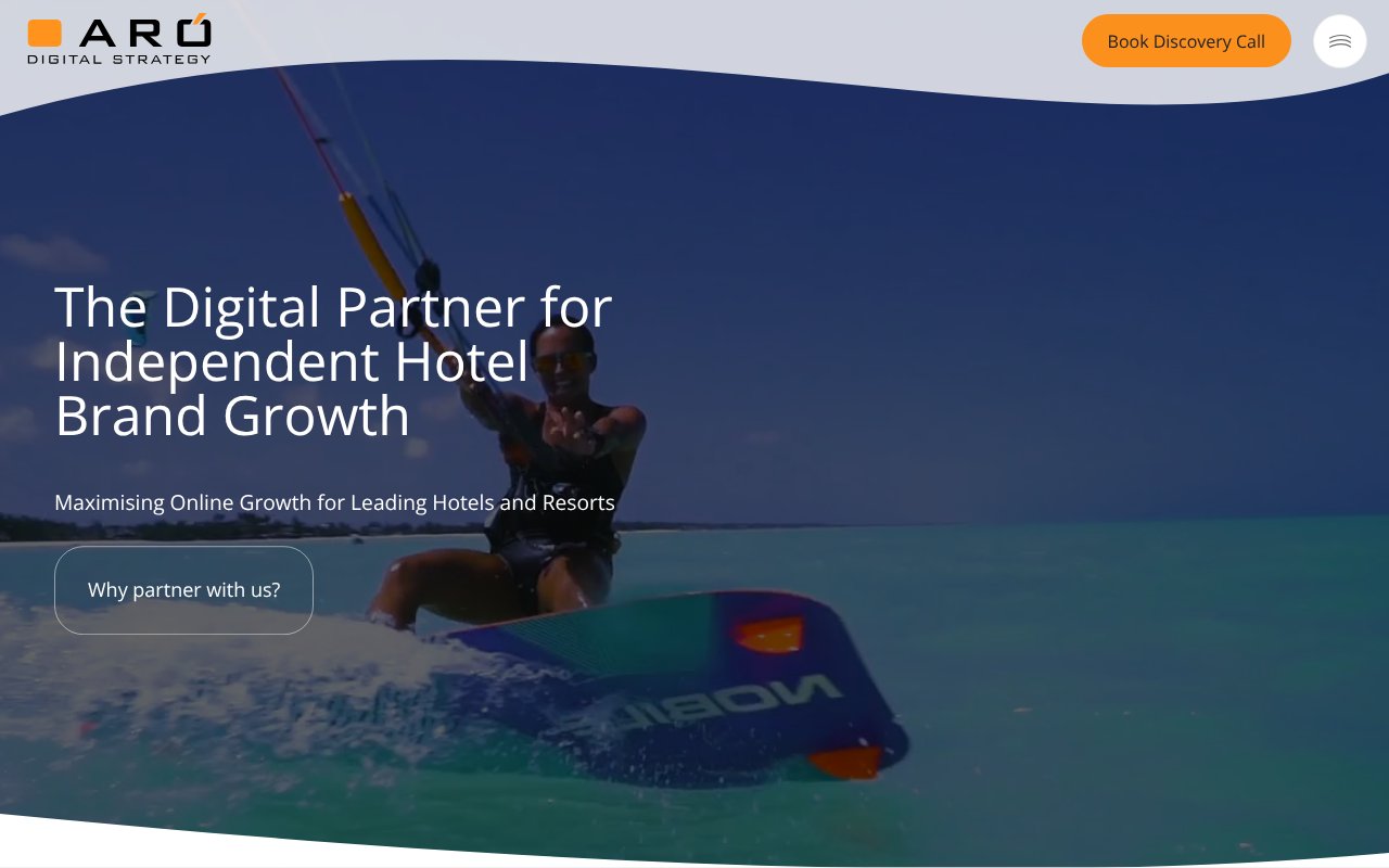 Screenshot of arodigitalstrategy.com