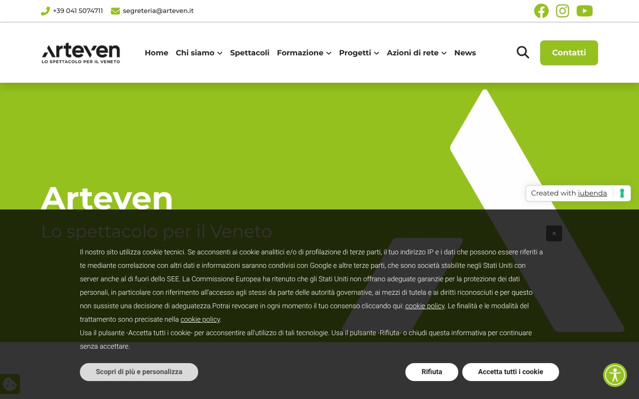 Screenshot of arteven.it