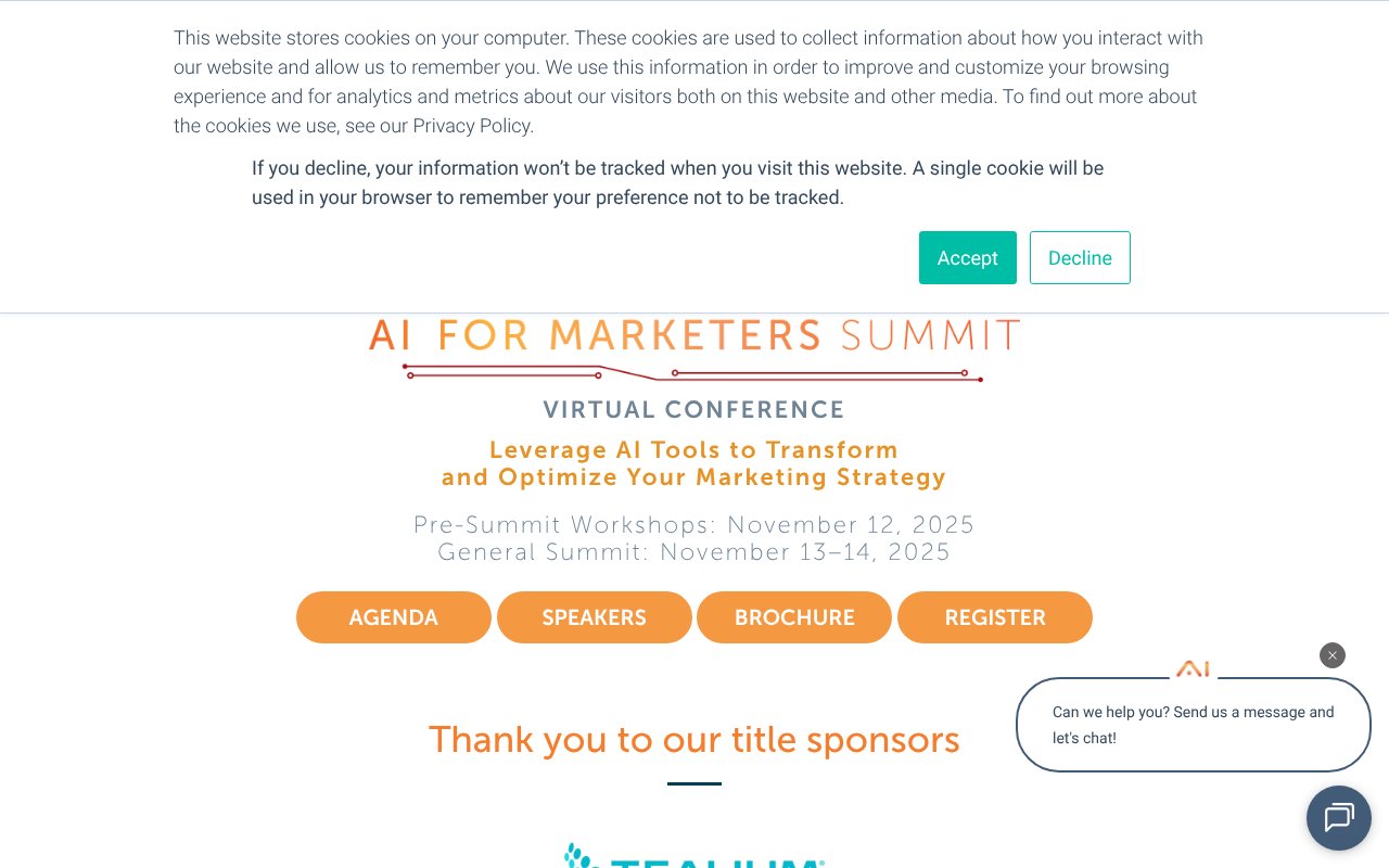 Screenshot of artificialintelligencesummit.com