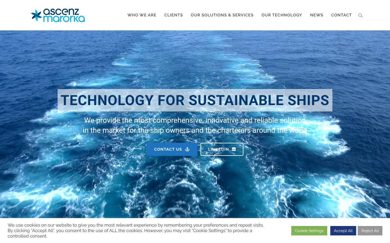 Screenshot of ascenzmarorka.com