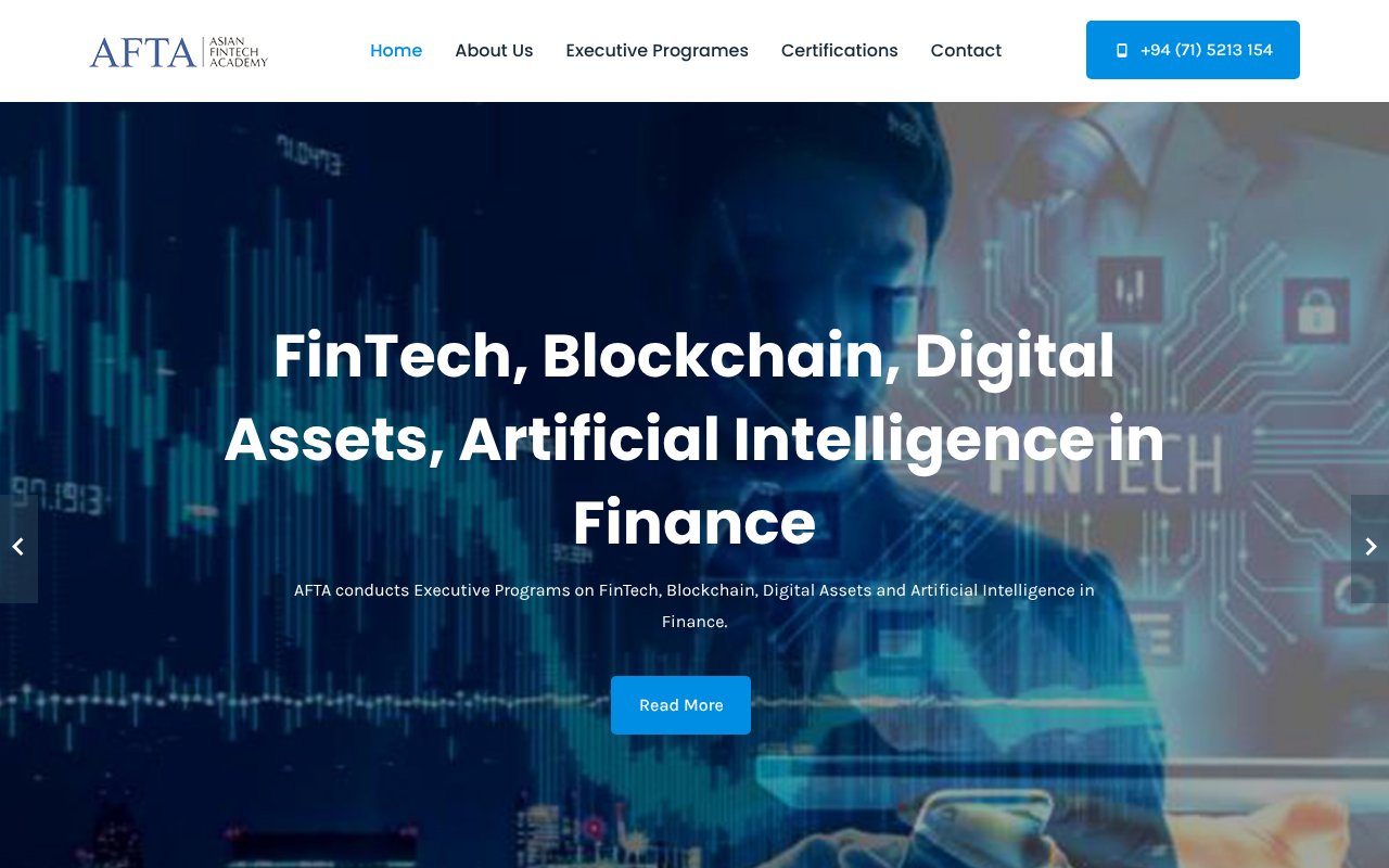Screenshot of asianfintechacademy.com