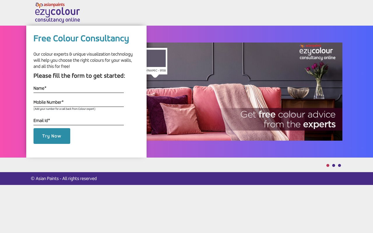 Screenshot of asianpaints.com