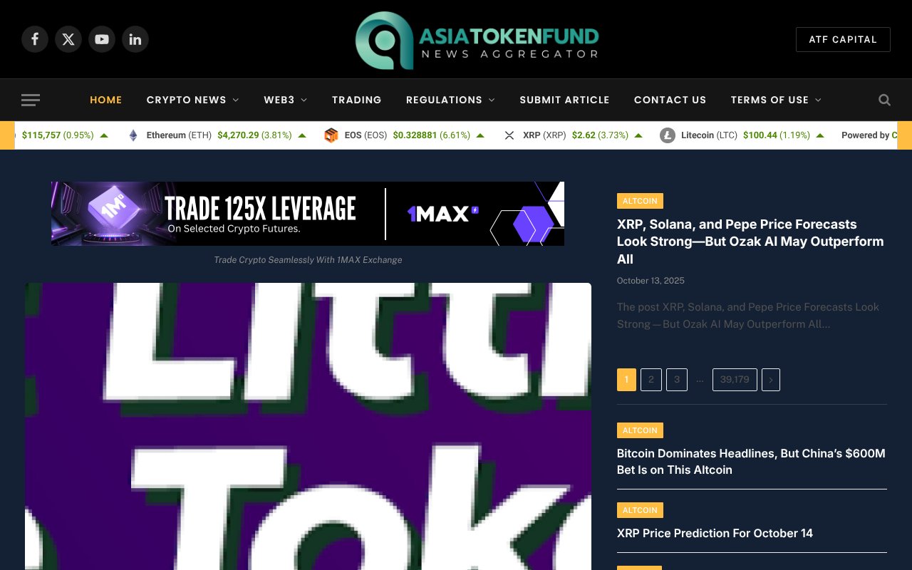 Screenshot of asiatokenfund.com