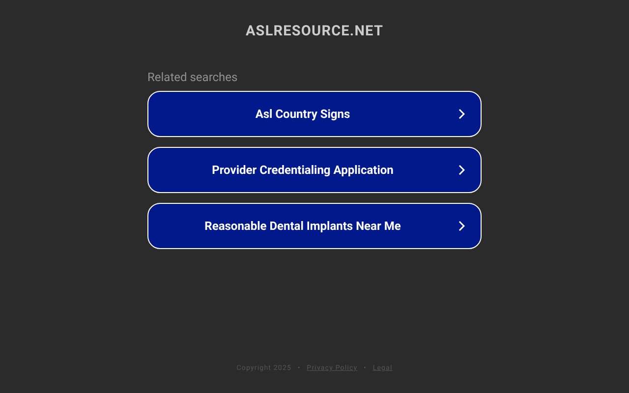 Screenshot of aslresource.net