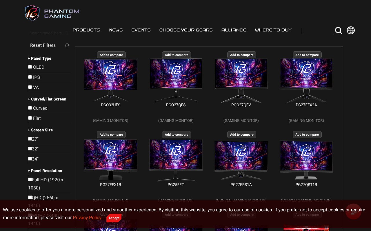 Screenshot of asrock.com