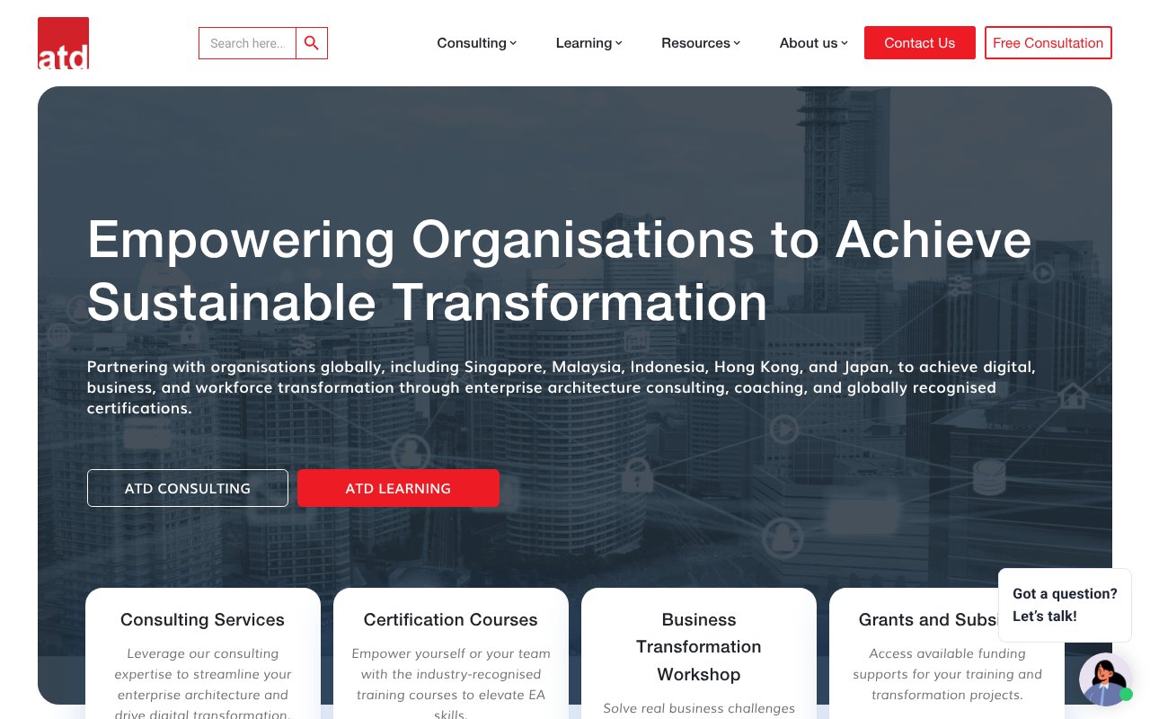 Screenshot of atdsolution.com