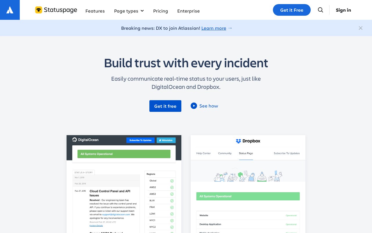 Screenshot of atlassian.com