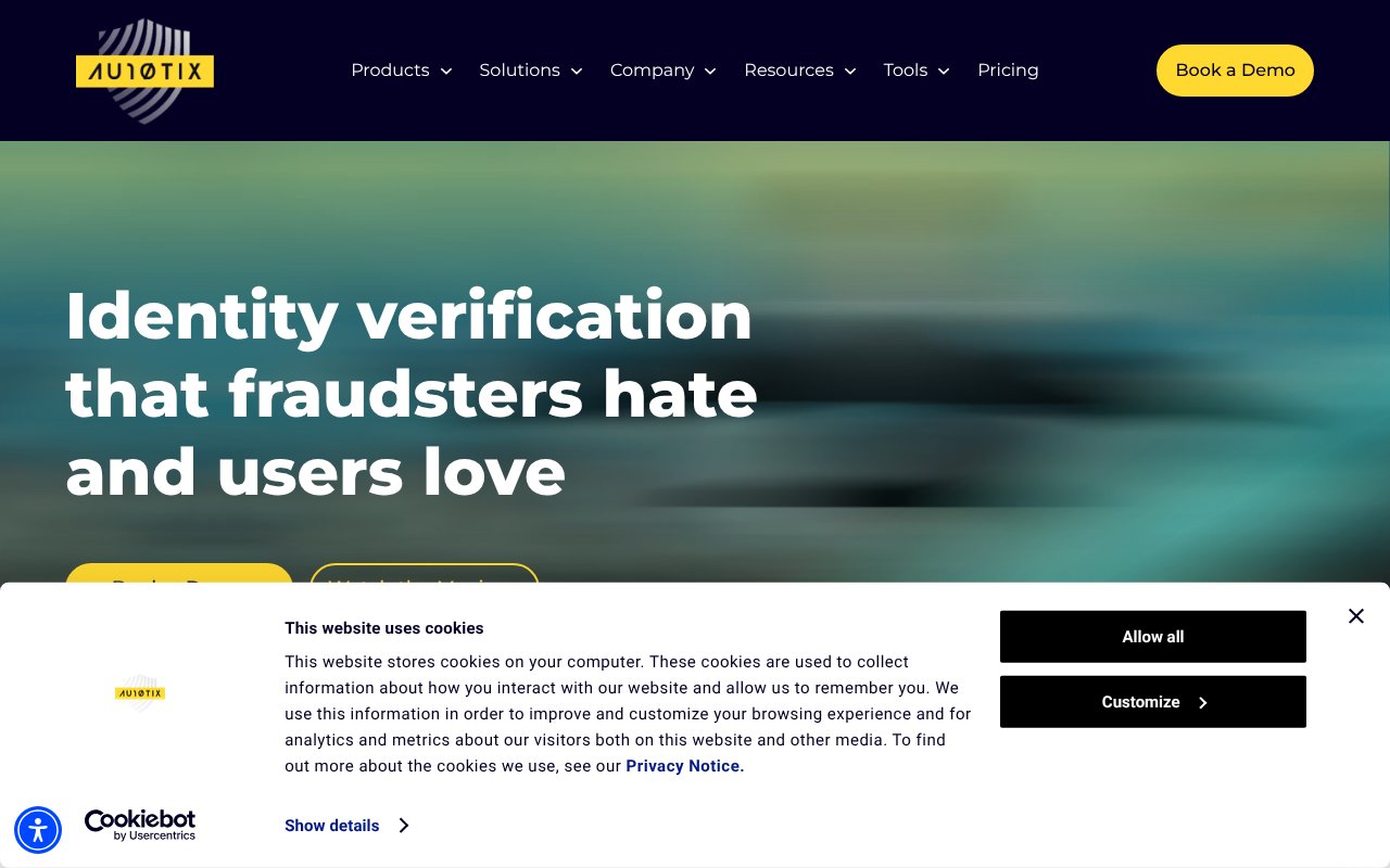 Screenshot of au10tix.com