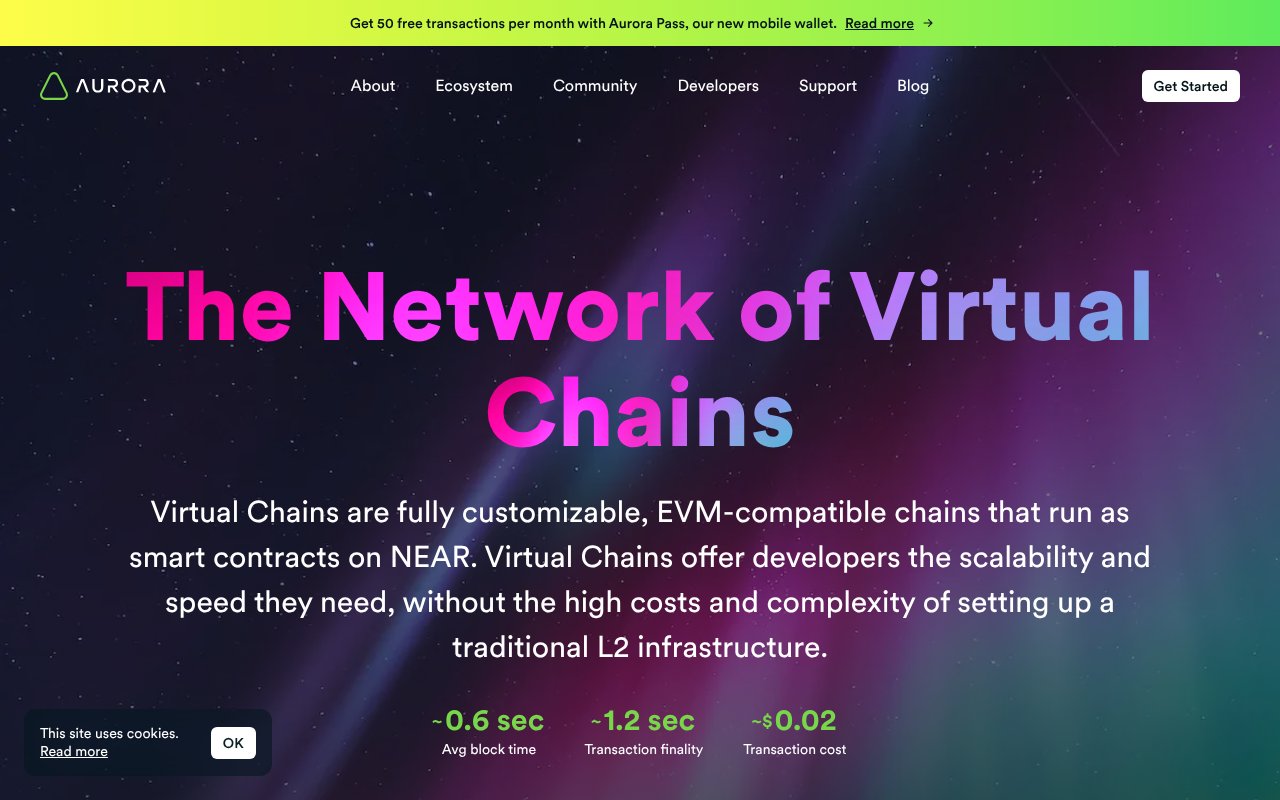 Screenshot of aurora.dev