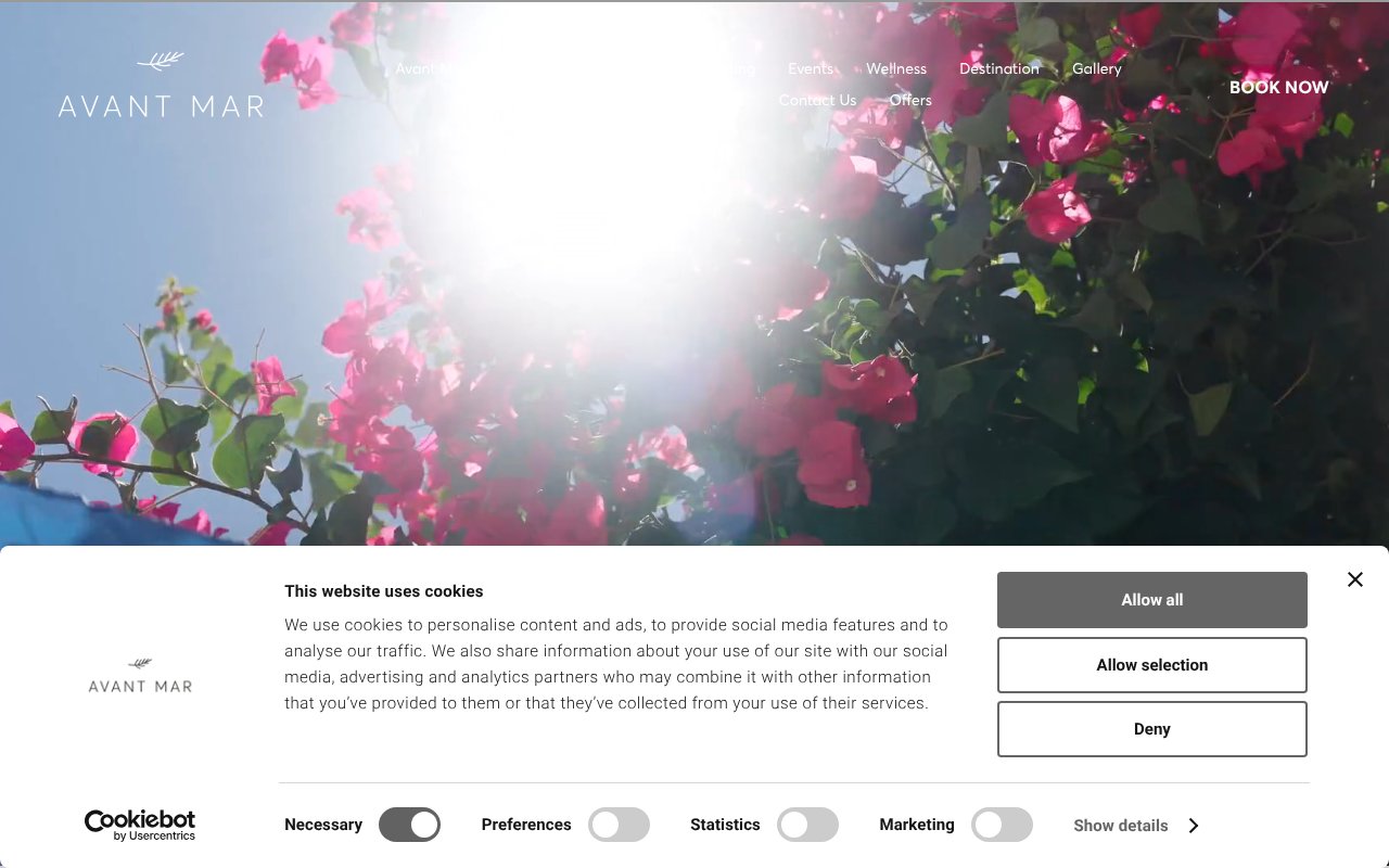 Screenshot of avantmar.com