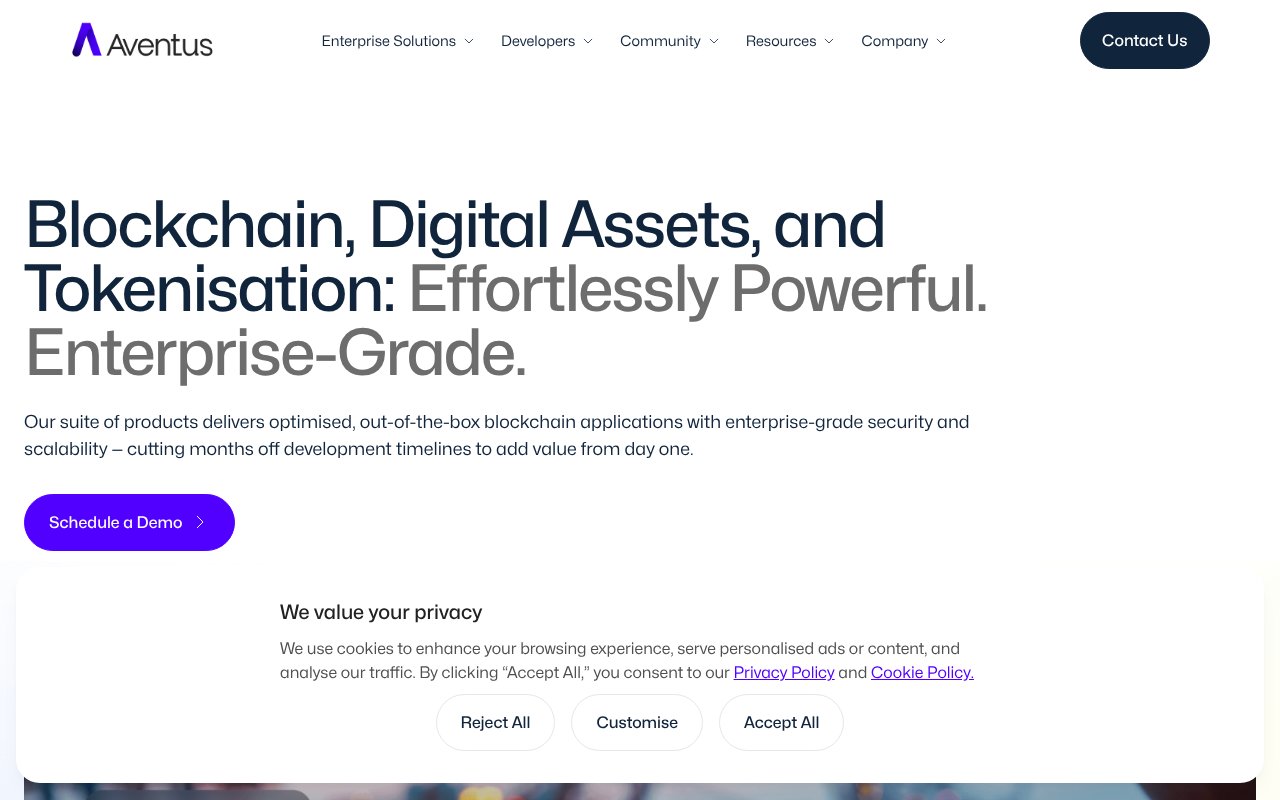 Screenshot of aventus.io