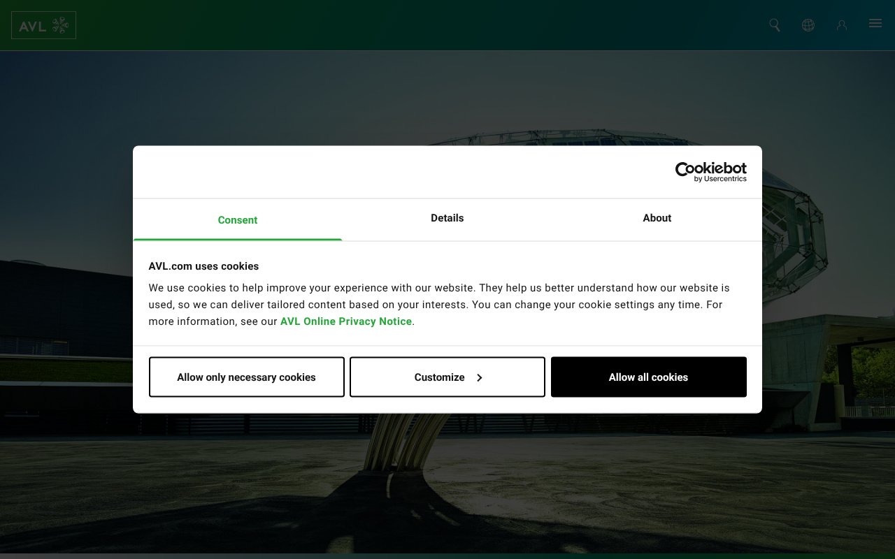 Screenshot of avl.com