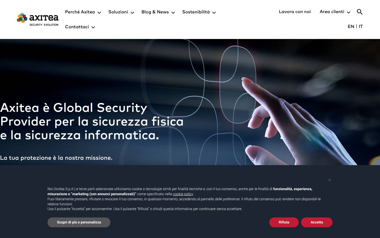 Screenshot of axitea.com