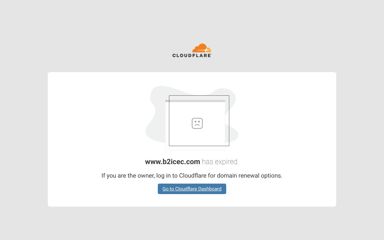 Screenshot of b2icec.com