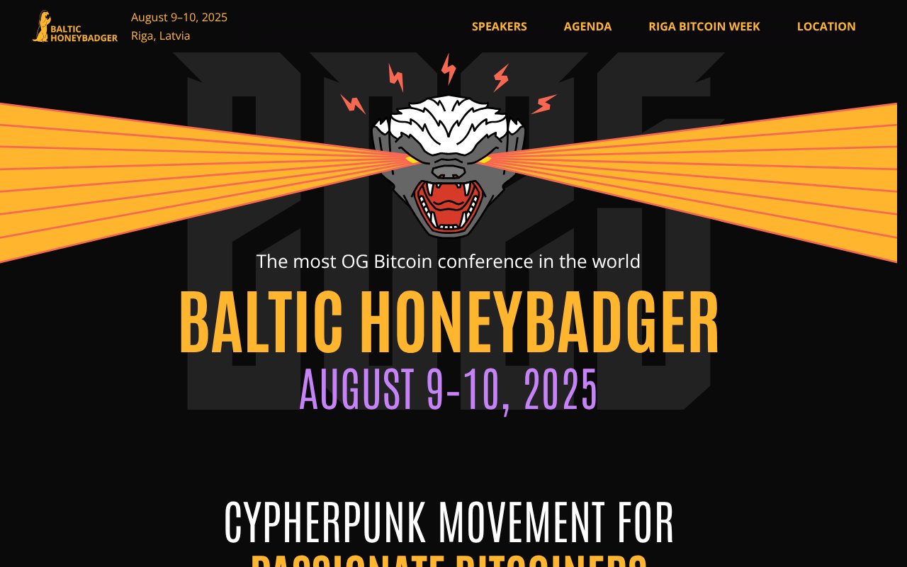 Screenshot of baltichoneybadger.com