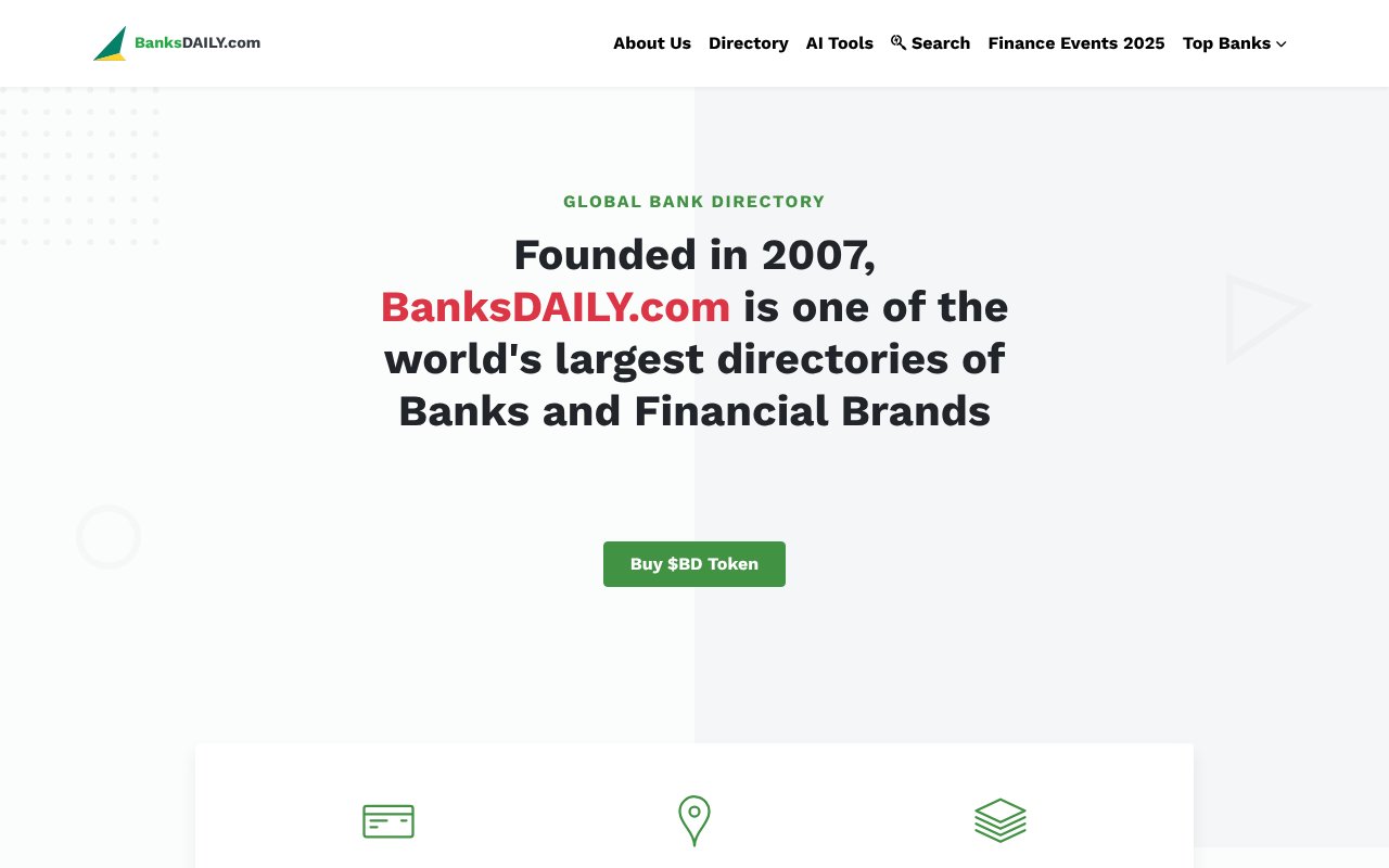Screenshot of banksdaily.com