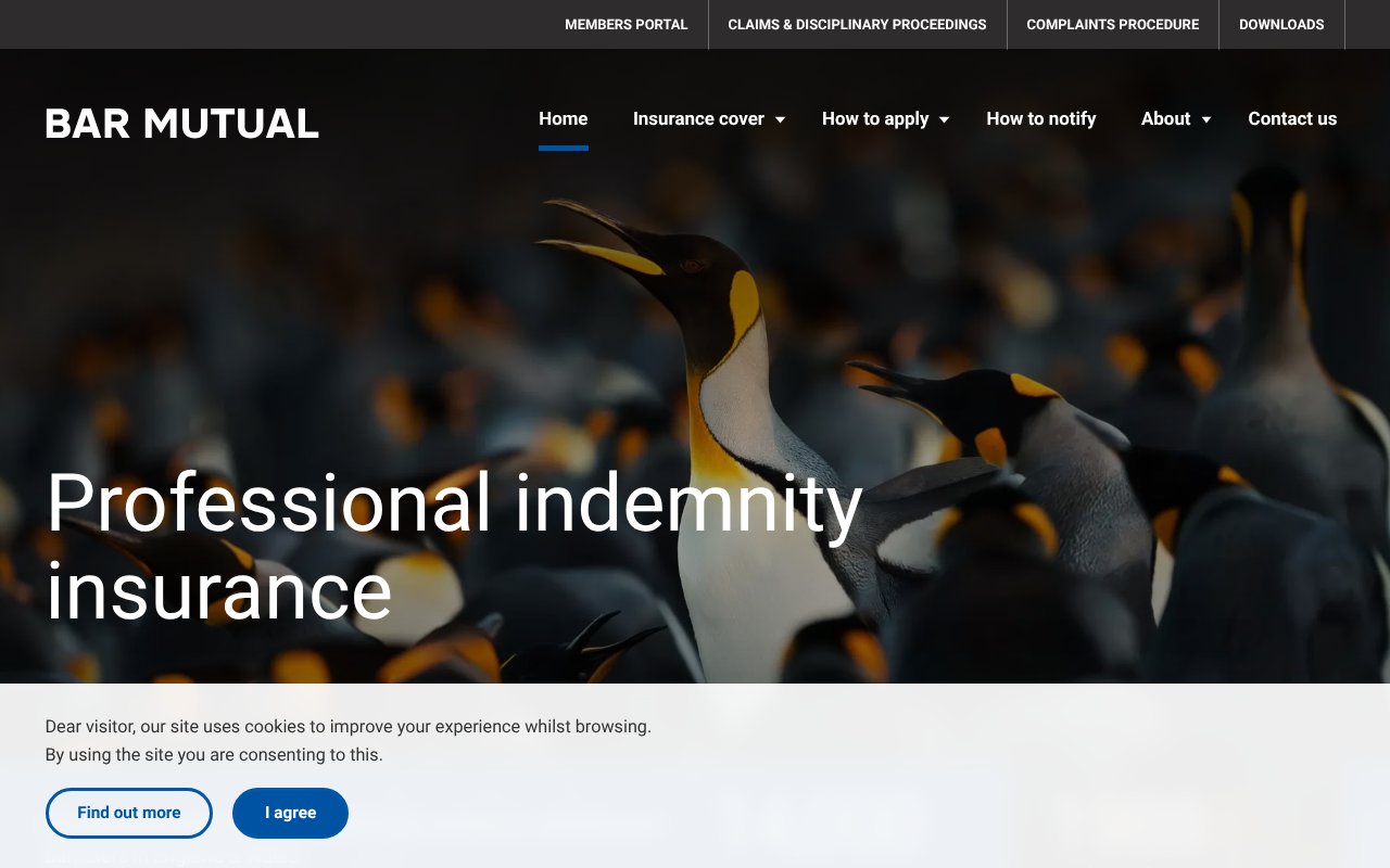 Screenshot of barmutual.co.uk