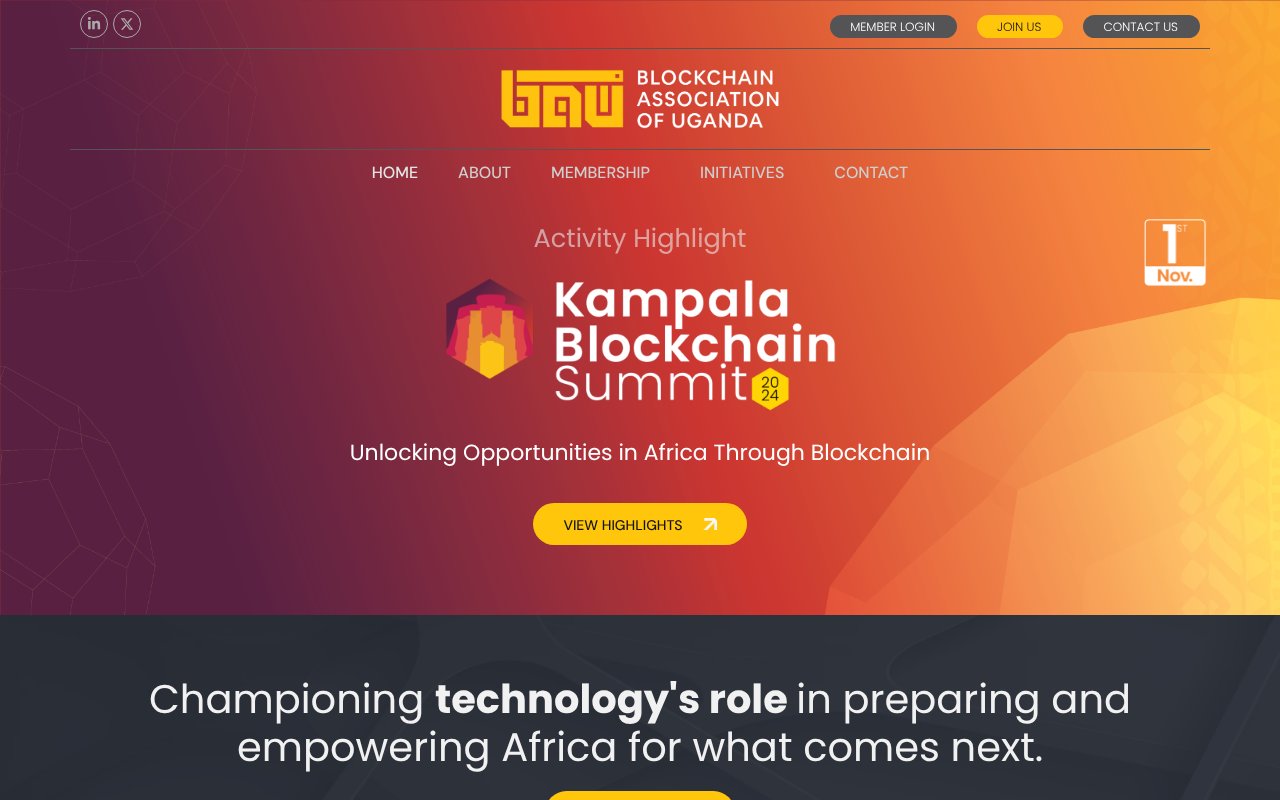 Screenshot of bau.ug