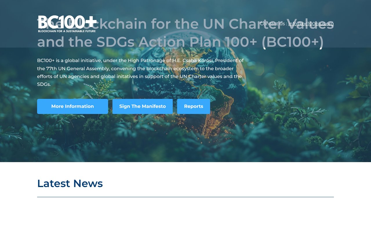 Screenshot of bc100plus.org