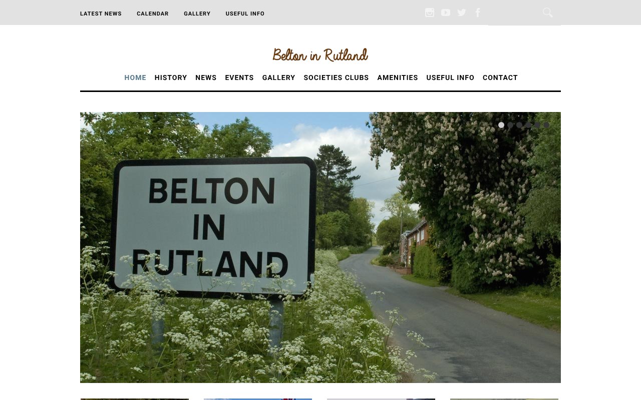 Screenshot of beltoninrutland.co.uk