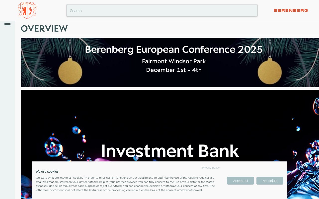 Screenshot of berenberg.com