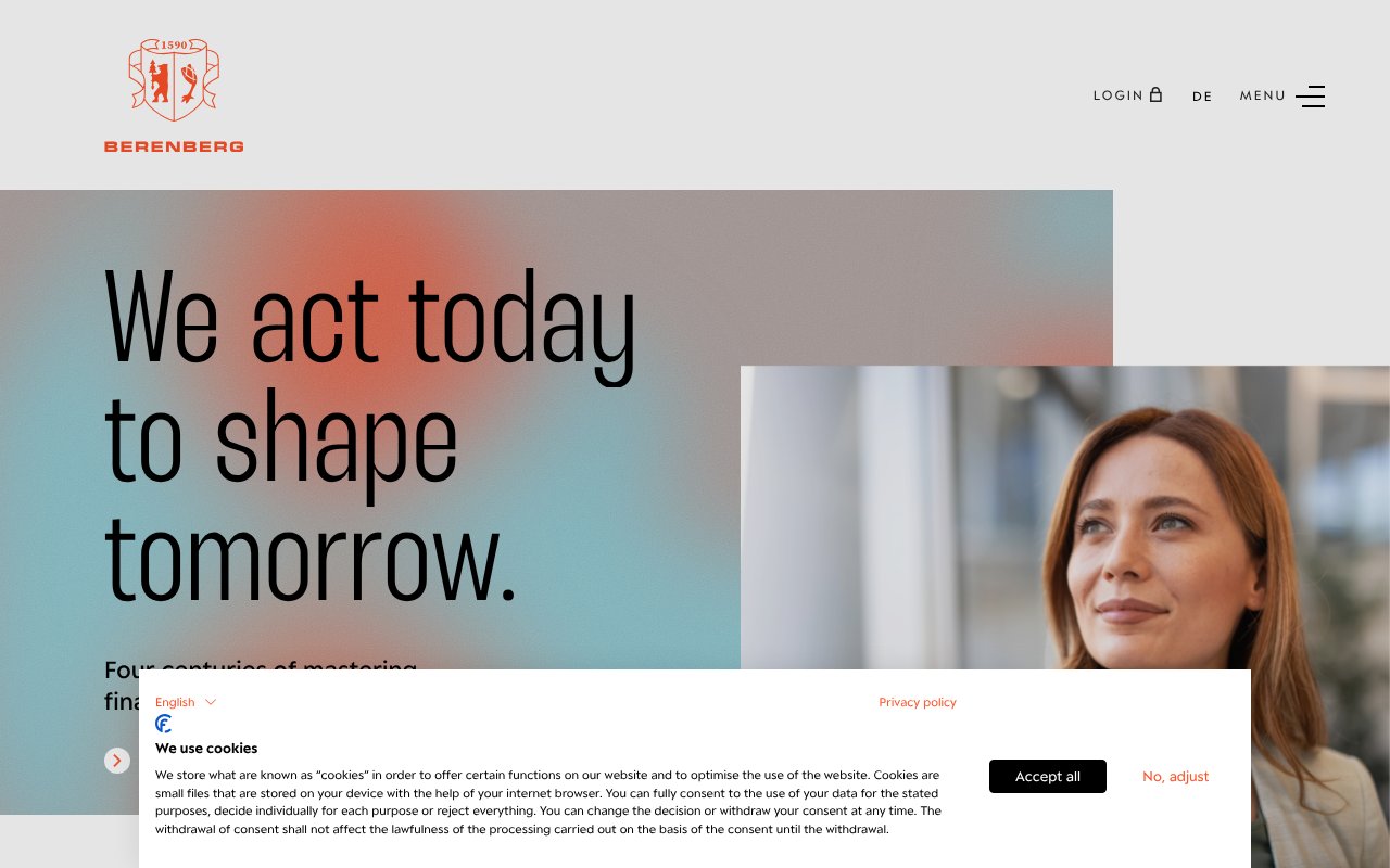 Screenshot of berenberg.de