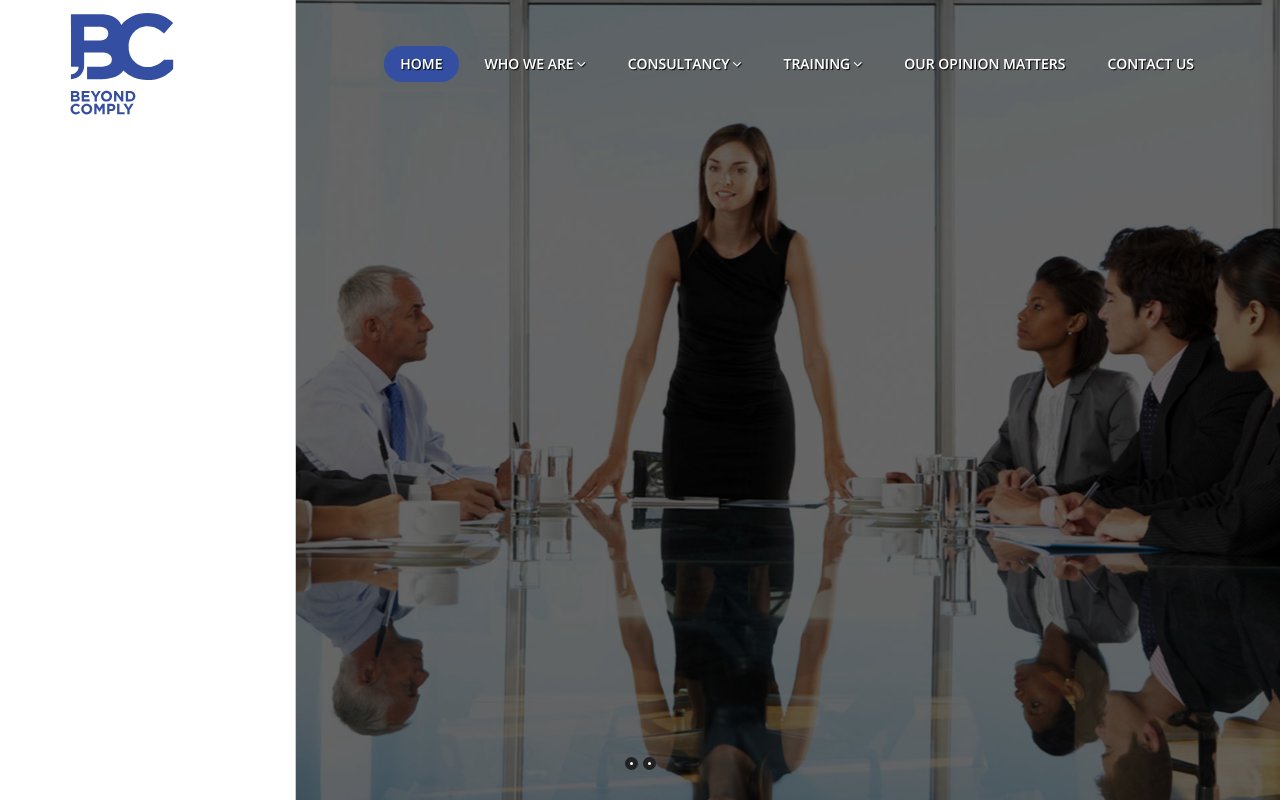 Screenshot of beyondcomply.com