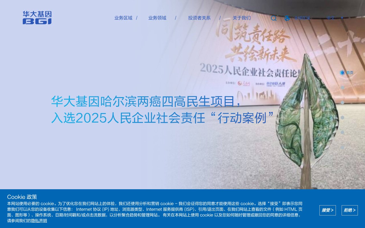 Screenshot of bgi.com