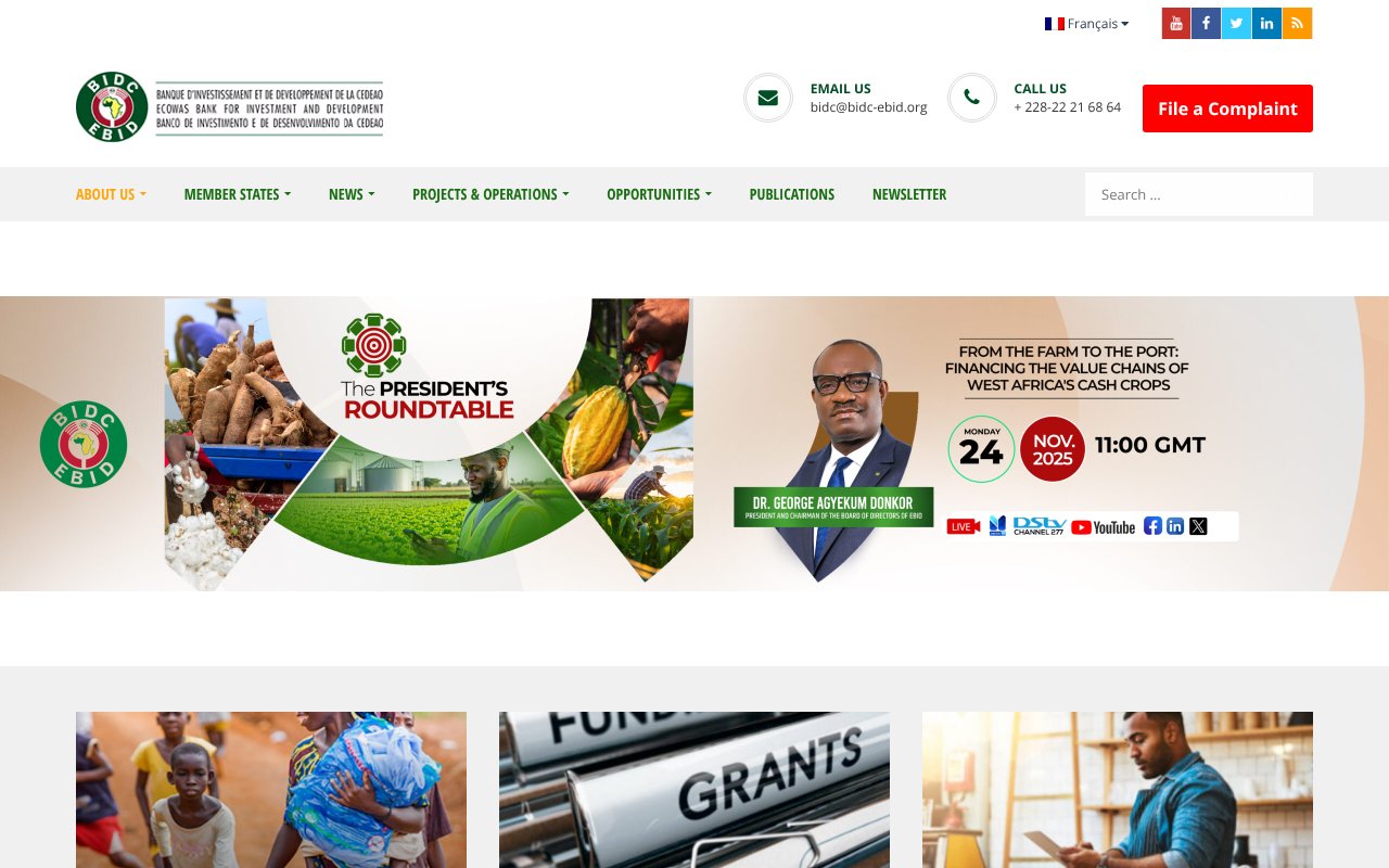 Screenshot of bidc-ebid.org