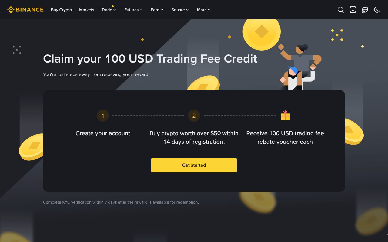 Screenshot of binance.info