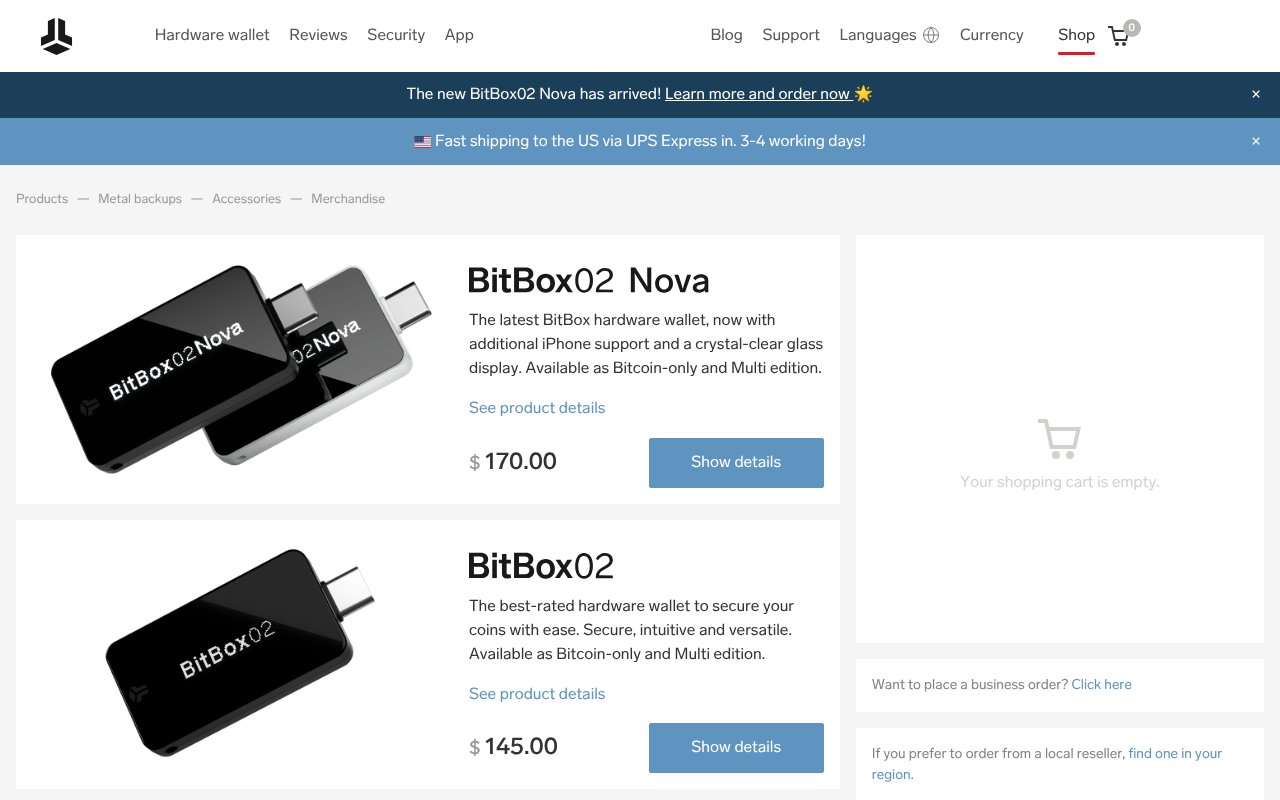 Screenshot of bitbox.shop