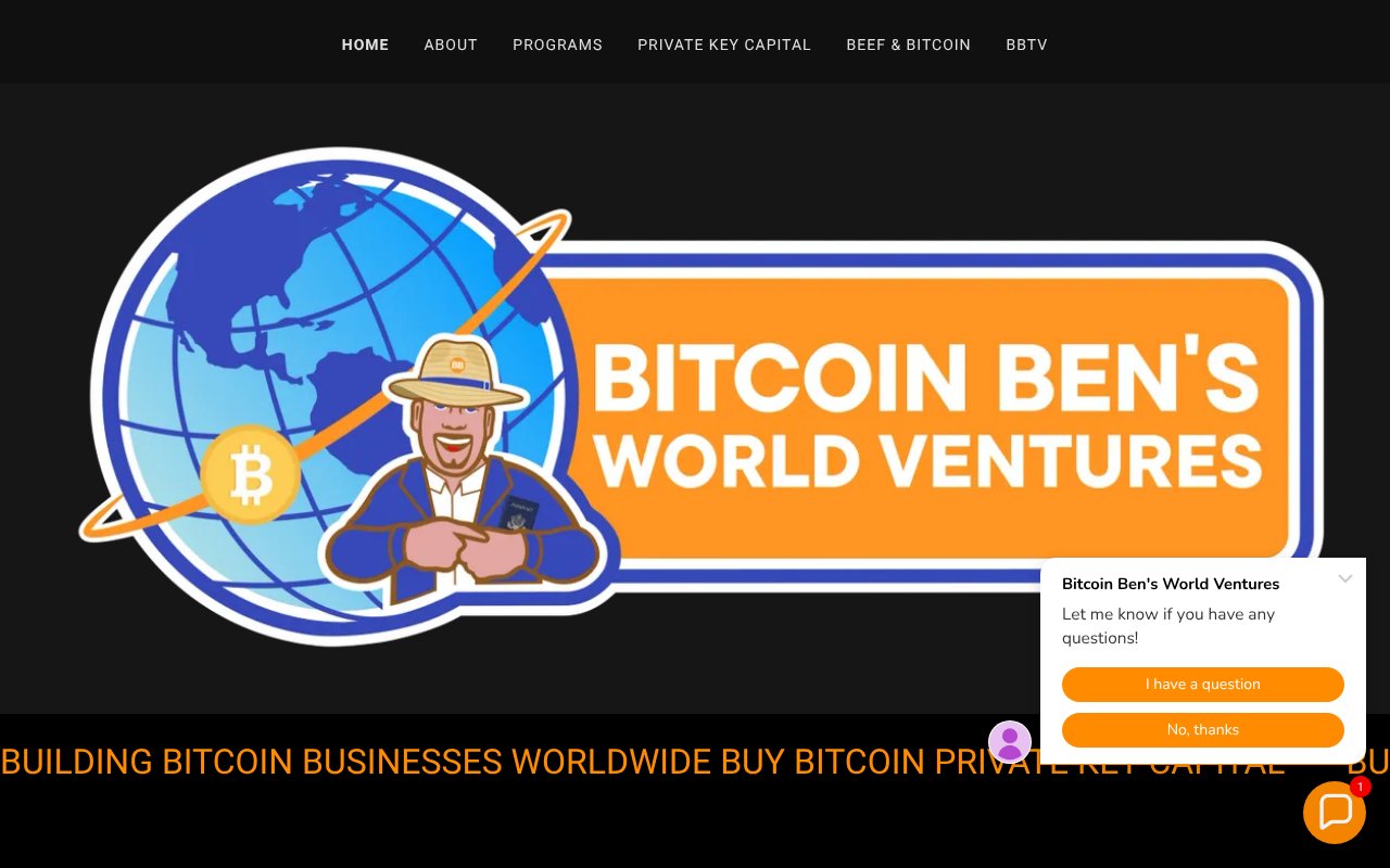 Screenshot of bitcoinben.io