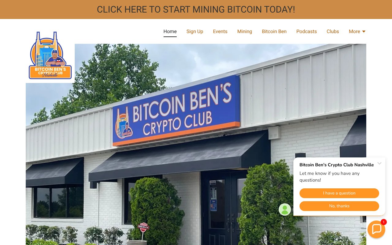 Screenshot of bitcoinbencryptoclubnashville.com