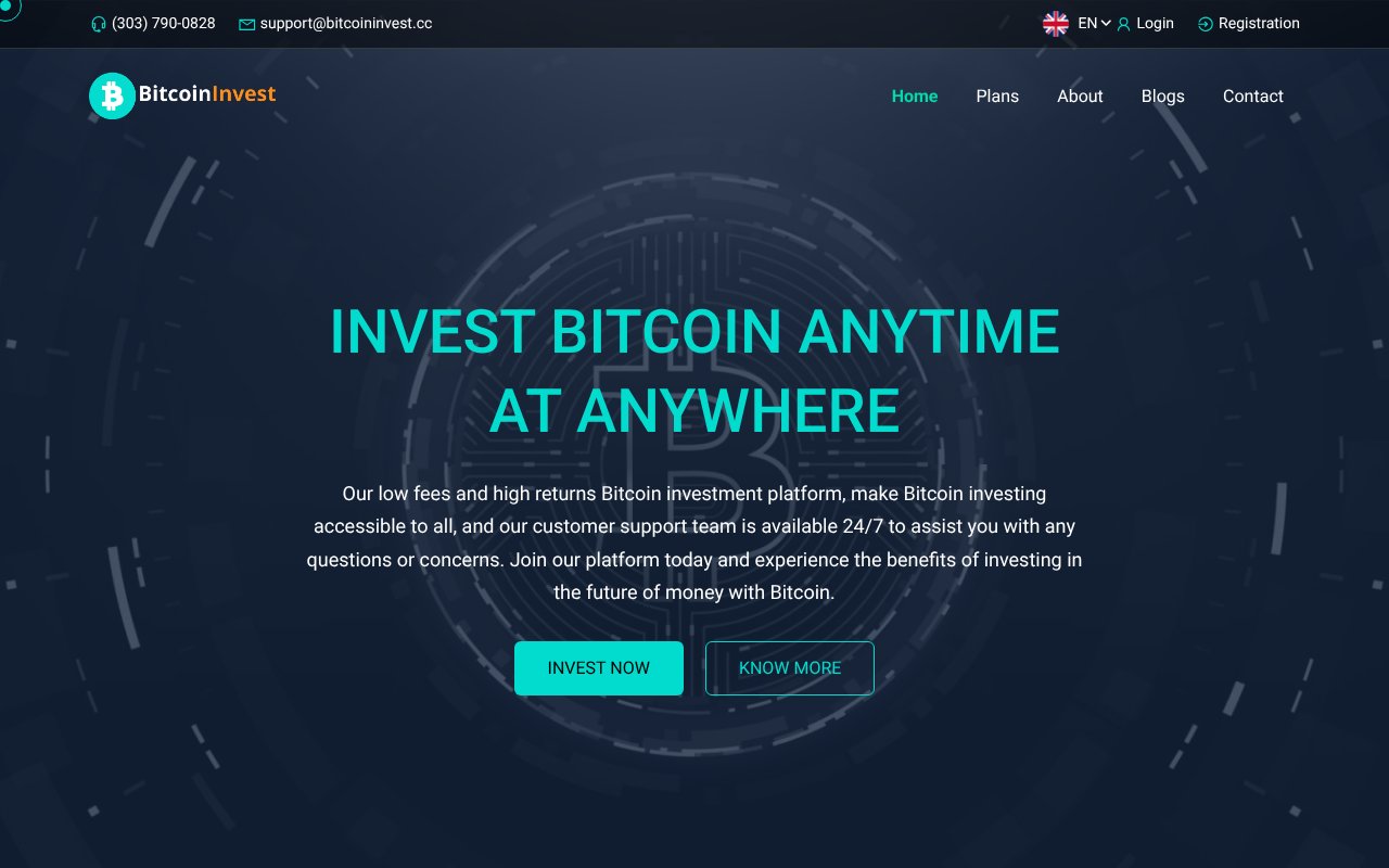 Screenshot of bitcoininvest.cc