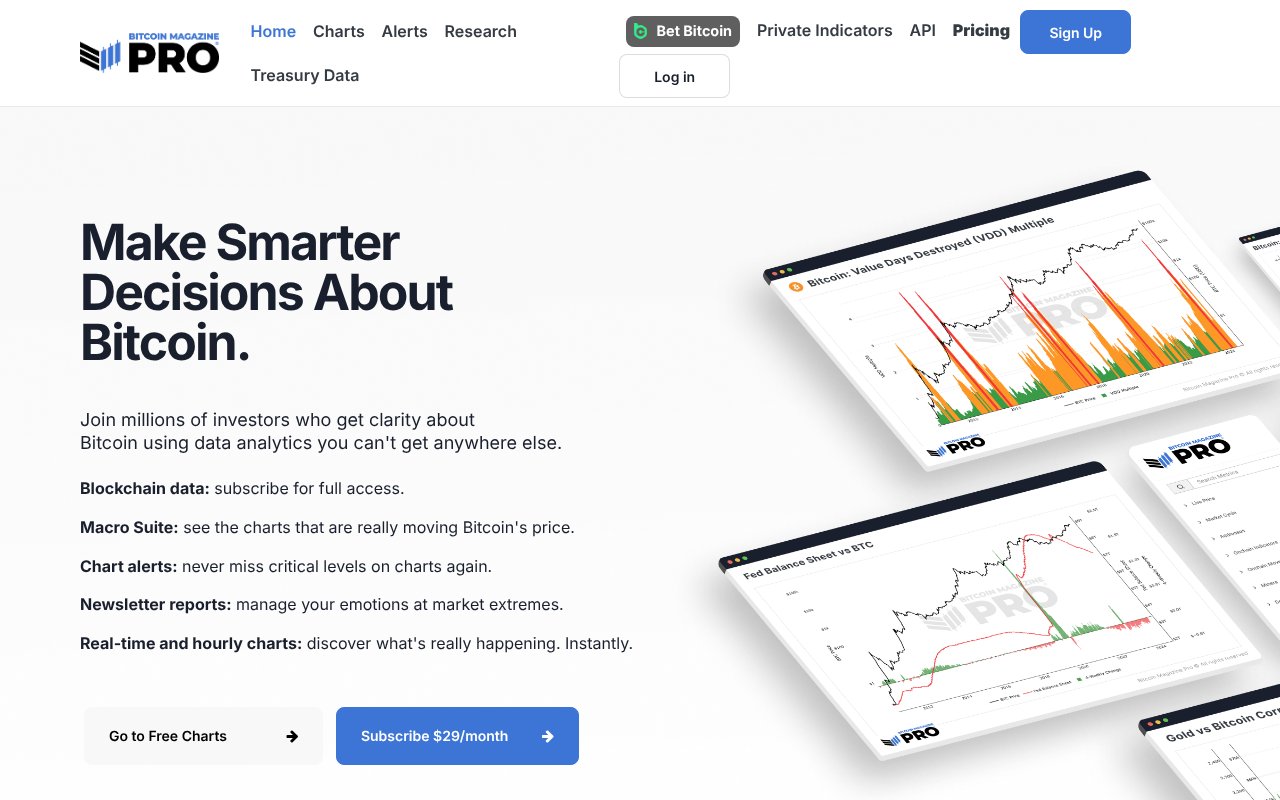 Screenshot of bitcoinmagazinepro.com