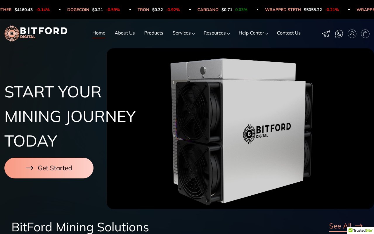 Screenshot of bitford.digital